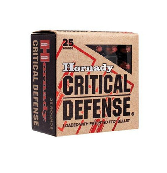 Hornady Critical Defense Handgun Ammo .38 Spl 110 gr FTX 1010 fps 25/ct