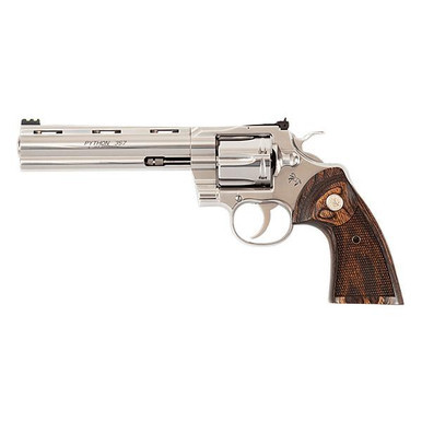 Colt Target Python Handgun .357 Mag 6rd Capacity Stainless Steel Frame Walnut Medallion Grips
