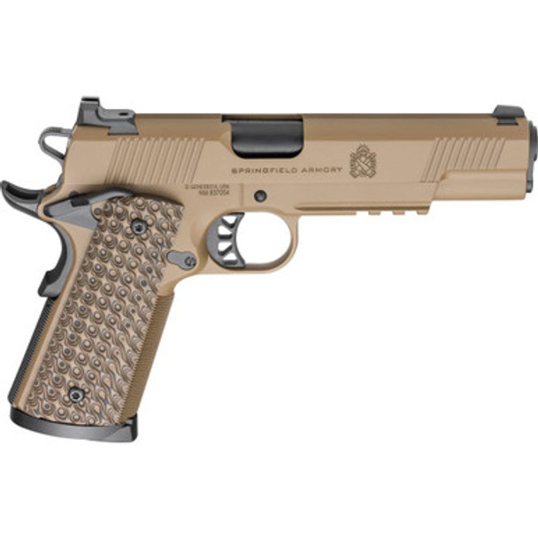 Springfield Armory 1911 TRP Handgun .45 ACP 8rd Magazines (2) 5" Barrel Coyote with Light Rail