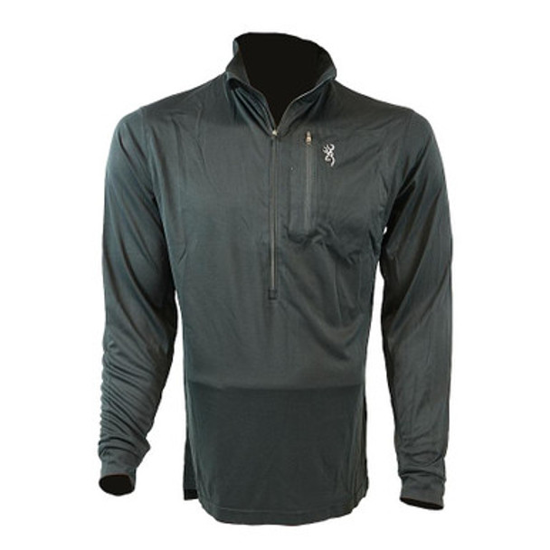 Browning Early Season 3/4 Zip Shirt Black L