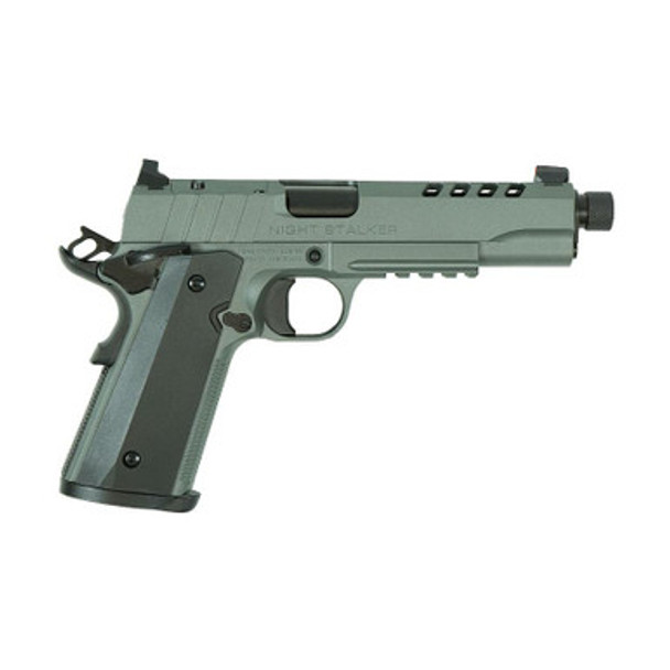 SDS Imports Tisas 1911 Night Stalker SF Handgun 9mm Luger 9rd Magazine(2) 5" Threaded Barrel Grey Cerakote Finish