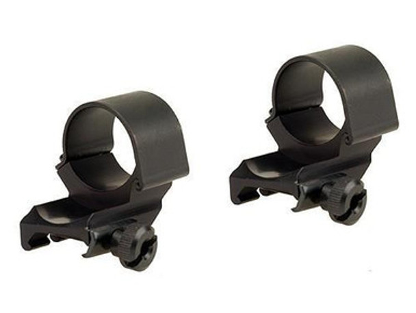 Weaver Detachable Extension Top Mount Aluminum Scope Rings - 1" High Dual EXT - Matte