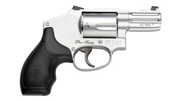 S&W PC Pro Series M640 Handgun .357 MAG 5rd Capacity 2.13" Barrel Stainless Steel Frame Night Sights Moon Clip - DEMO