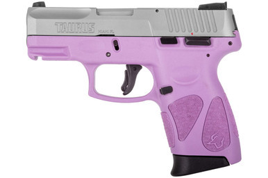 Taurus GC2 Handgun 9mm Luger 12rd Magazine 3.2" Barrel Stainless Steel SlideLight Purple Grip
