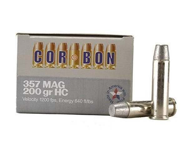 COR-BON Handgun Ammunition .357 Mag 200 gr HC 1150 fps 20/box