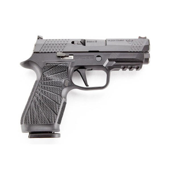 Wilson Combat/SIG P320 Carry Size Handgun 9mm Luger 17rd Magazines (2) 3.9" Barrel Black Grip Module Action Tune Straight Trigger