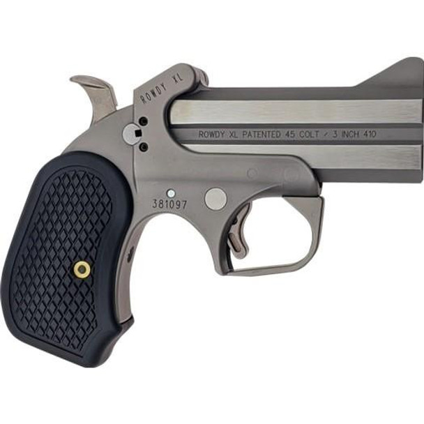 Bond Arms Rowdy XL Handgun .45 LC/.410 2rd Capacity 3.5" Barrel Stainless Steel with Black Grips