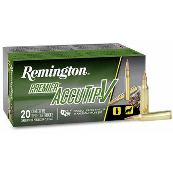 Remington Premier AccuTip Varmint Rifle Ammunition .22-250 Rem 50 gr ATV 3800 fps 20/ct