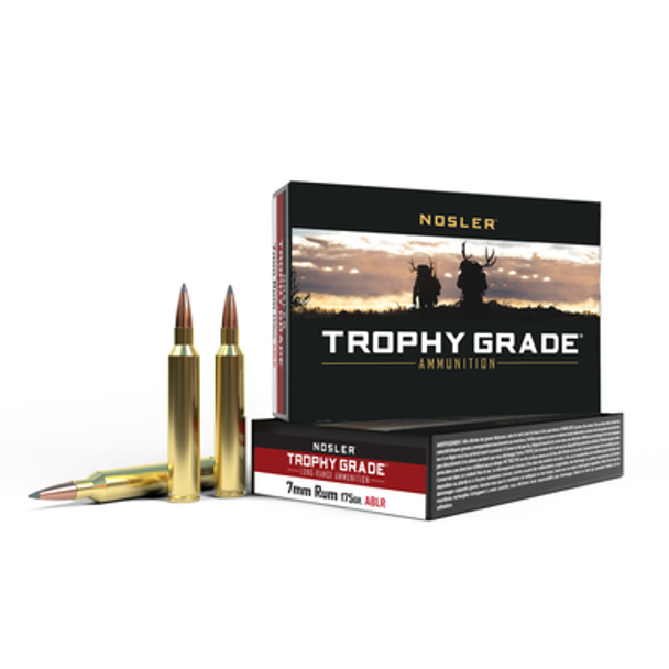 Nosler Trophy Grade Long Range Rifle Ammunition 7mm RUM 175 gr ACB LR 20/ct