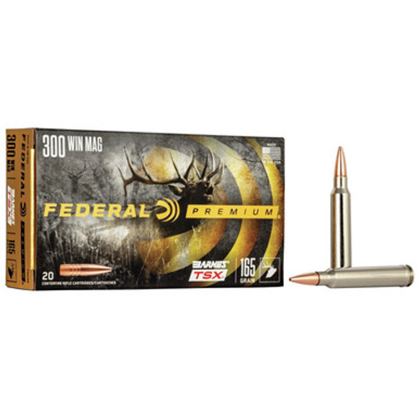 Federal Barnes TSX Rifle Ammunition .300 Win Mag 165gr 3050 fps 20/ct