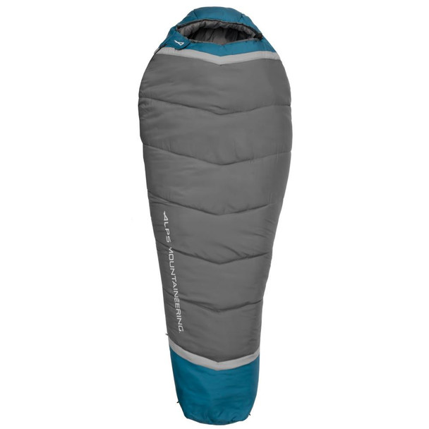 Alps Mountaineering Blaze 0 Degree Sleeping Bag Regular 32x80 Charcoal Blue Coral