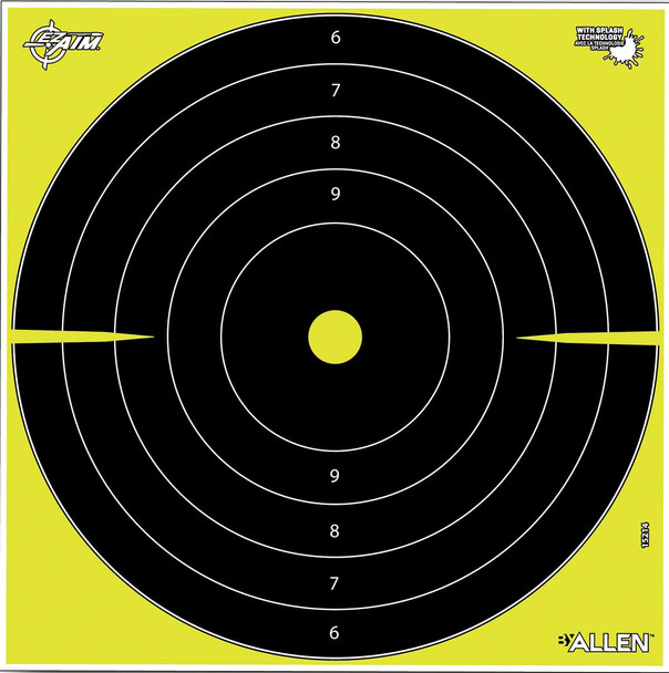 Allen EZ AIM Non-Adhesive Splash Bullseye 12x12- 12/ct