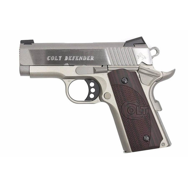 Colt Defender Handgun .45 Auto 7rd Magazine 3" Barrel Anodize\Stainless Finish
