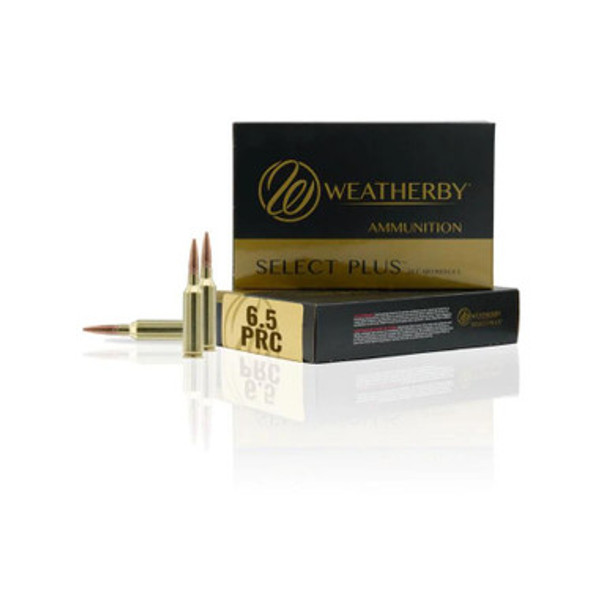 Weatherby Select Plus Rifle Ammunition 6.5 PRC 156gr Elite Hunter 2850 fps 20/ct