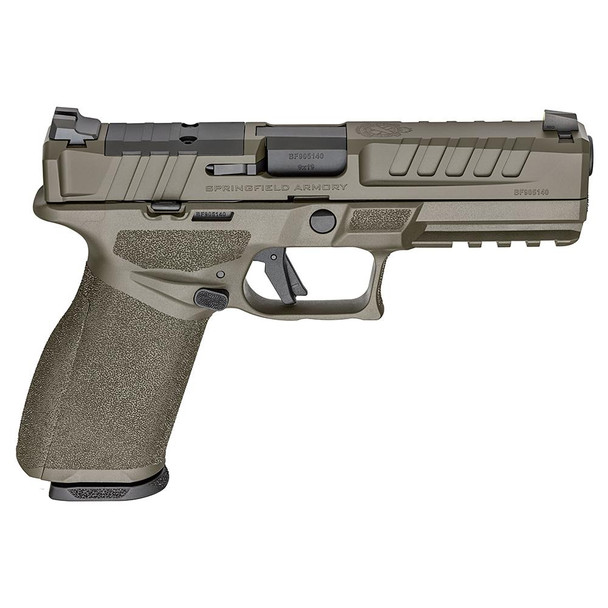 Springfield Gear Up 2025 Echelon Handgun 9mm Luger 17rd (1) & 20rd (4) Magazines 4.5" Barrel OD Green U-Dot Sights CT-5000