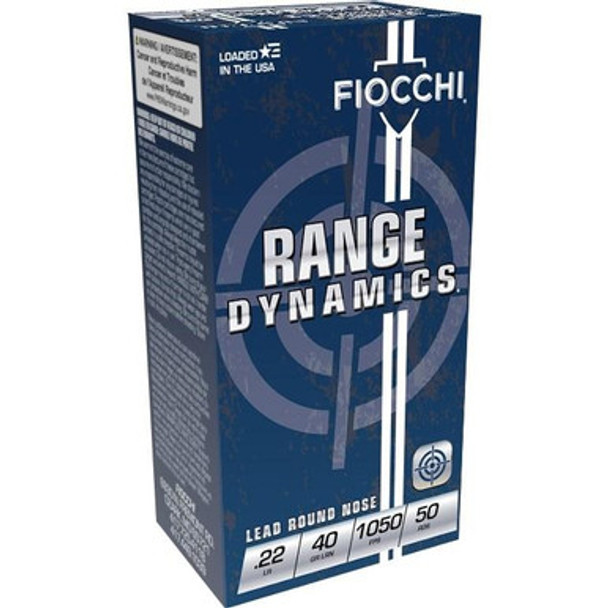 Fiocchi Performance Shooting Dynamics Rimfire Ammunition .22 LR 40 gr. LRN 1050 fps 50/ct