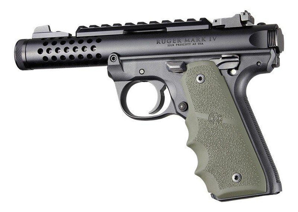 Ruger 22/45 MKIV Rubber Grip with Finger Grooves OD Green