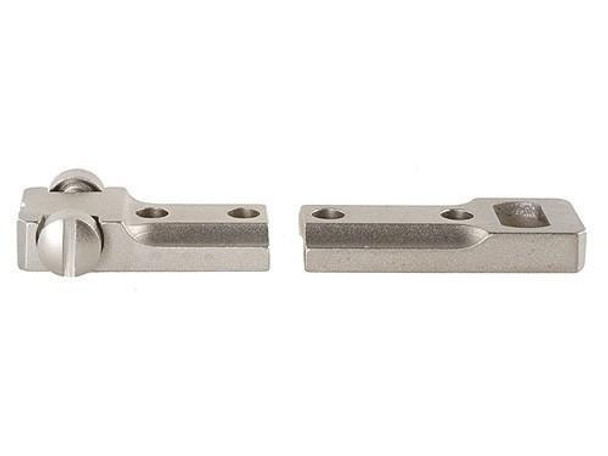 Leupold 2-Piece Standard Steel Base - Weatherby Mark V Reversible Front (RVF) Silver