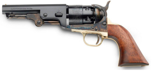 PIetta 1851 Sheriff NAVY .44 5-1/2" Case Hardened Steel Muzzleloader Walnut Grips