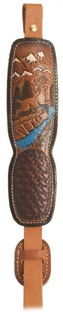 Hunter ProHunter Leather Sling - Jumping Deer Graphic