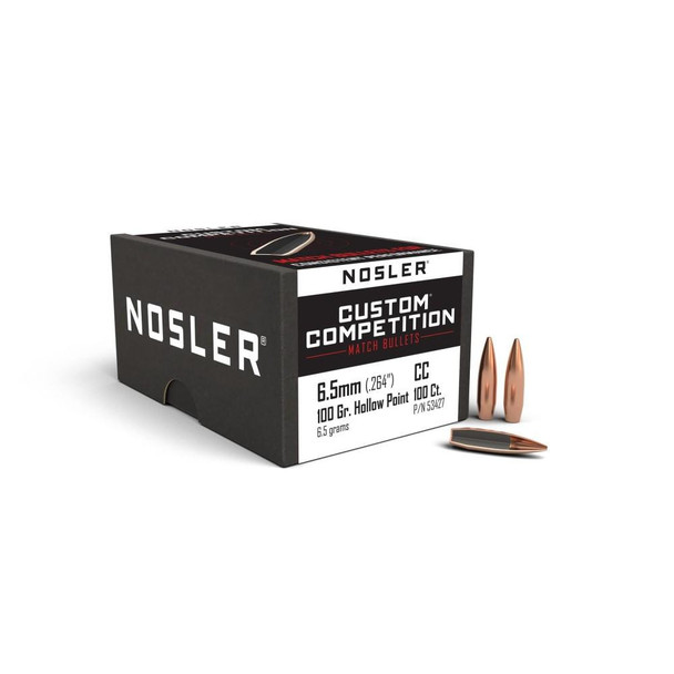 Nosler Custom Competition Bullets 6.5mm .264" 100 gr HPBT 100/ct
