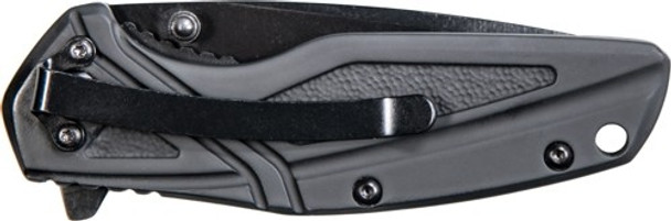 OXIDE BLADE W/POCKET CLIPS&W KNIFE BLACK RUBBER 3" BLK 