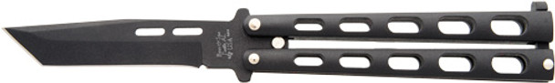 3.58" BLACK TANTO BLADEBEAR & SON BUTTERFLY KNIFE 
