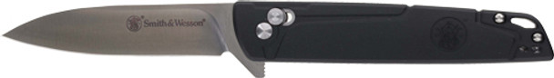 3.25" SS/BLACK GENTLEMAN CARRYS&W KNIFE 24/7 CROSSBAR FOLDER 