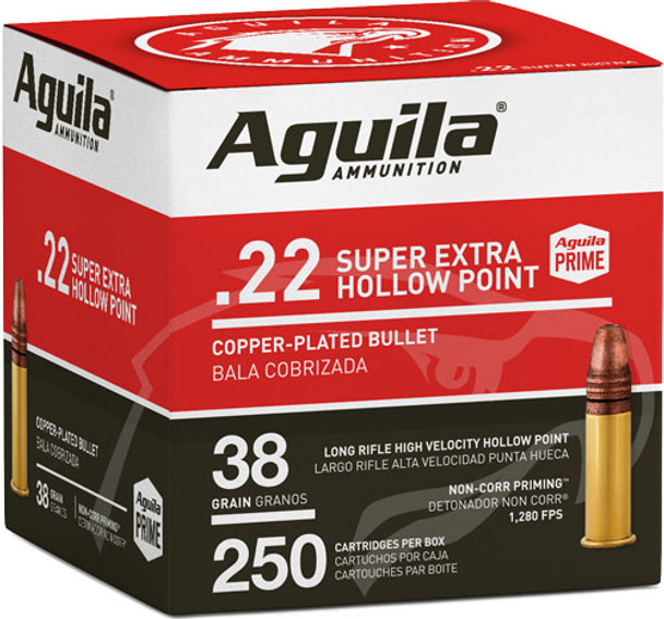 PLATED HP 1280FPS 250RD 8BX/CSAGUILA HIGH-VEL 22LR 38GR 
