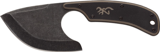 2.5" BLADE BLACK W/SHEATH*BROWNING KNIFE CUTOFF SKINNER 