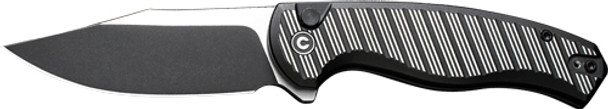 BLACK ALUMINUM/BLACK STONEWASHCIVIVI KNIFE STORMHOWL 3.3" 
