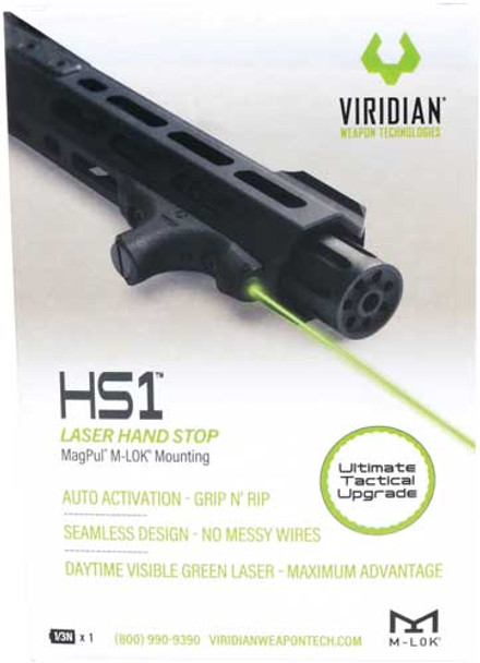 GREEN W/HAND STOP M-LOK BLACKVIRIDIAN LASER HANDGUARD HS1 