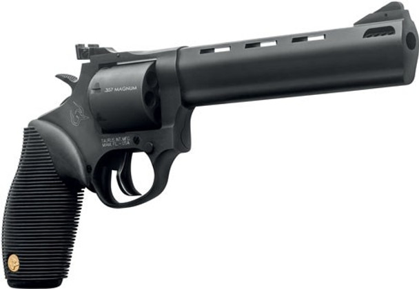 7-SHOT PORTED MATTE BLK RIBBERTAURUS 692 38/357/9MM 6.5" ADJ 