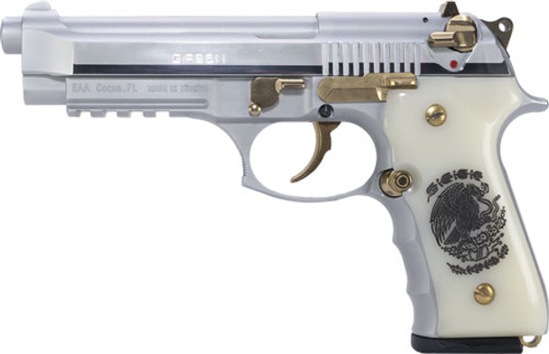 9MM GOLD/CHROME ENGR.18-SHOTGIRSAN REGARD LIBERADORE II 