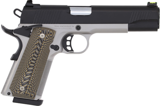 5" BBL SS/BLACK 2-8RD MAGSTISAS 1911 D10 FO 10MM 
