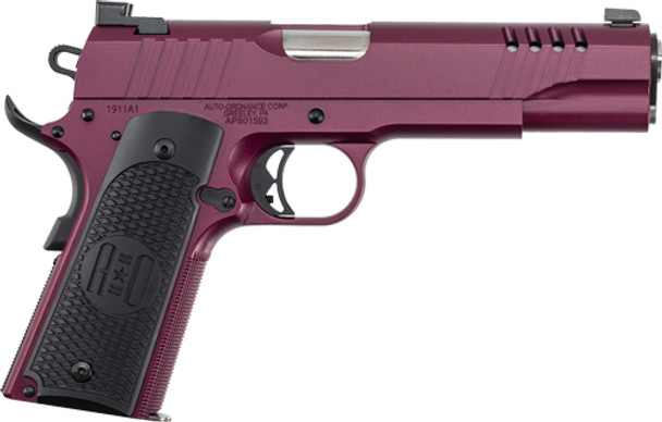 BLACK CHERRY G10 GRIPSAUTO-ORDNANCE 1911A1 45ACP SS 
