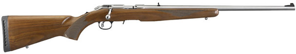 22" STAINLESS WALNUT (TALO)RUGER AMERICAN 17HMR 9-SHOT 