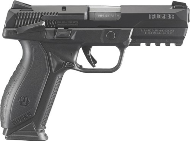 FS 10-SHOT BLK MAT W/SAFETYRUGER AMERICAN 9MM LUGER 