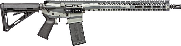 300BLK 16" OBSIDIAN FLAG 30RDBLACK RAIN SPEC+ PATRIOT RIFLE 