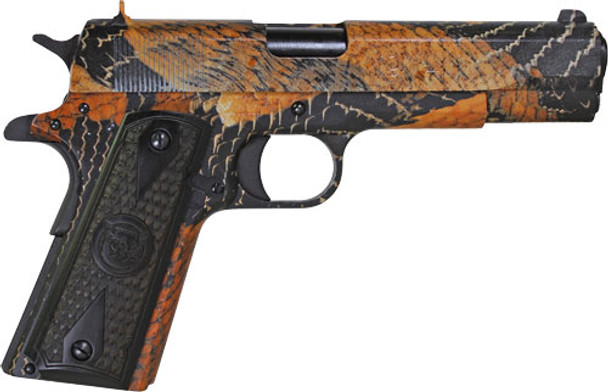 45ACP 5" FS 8RD SNAKESKINIVER JOHNSON 1911A1 BOA 