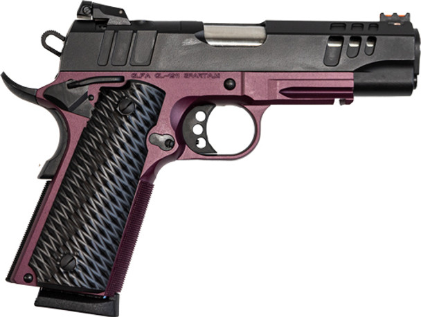 BLACK SLIDE BLACK CHERRY FRAMEGLFA 1911 PISTOL 45ACP 4.25" 