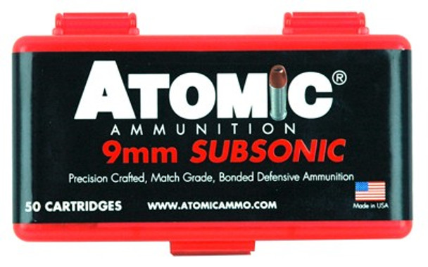SUBSONIC JHP 50RD 10BX/CSATOMIC 9MM LUGER 147GR 