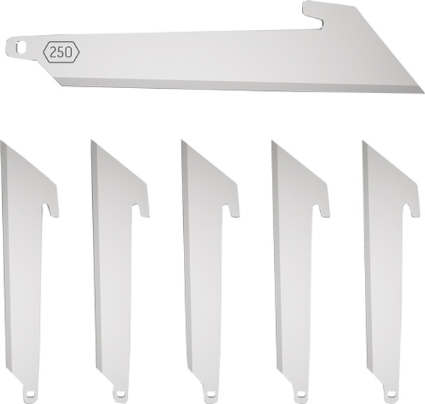 BLADE PACK 6 SS BLADESOUTDOOR EDGE 2.5" UTILITY 