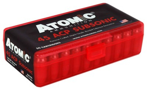 JHP 50RD 10BX/CSATOMIC 45 ACP 250GR SUBSONIC 