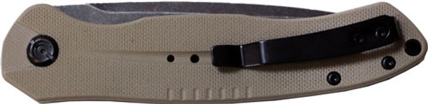 AUTO 3" D2 FDE/STNWSH BLK BLDCOBRATEC DIABLO SIDE BUTTON 