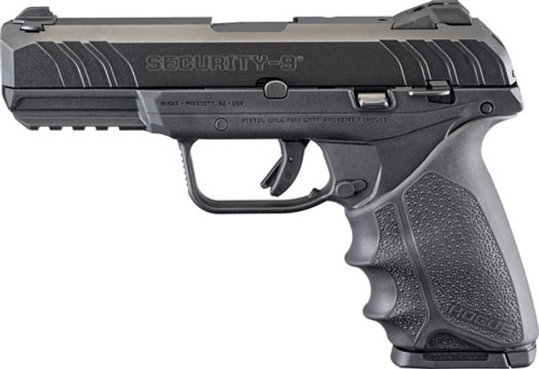 ADJ 10-SHOT BLUED HOGUE HANDALRUGER SECURITY-9 9MM LUGER 