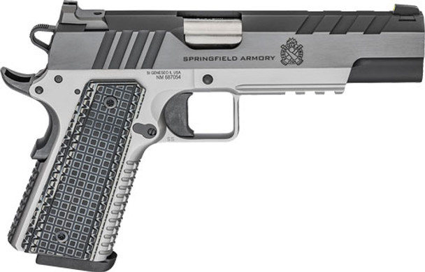 5" 9RD SS/BLUED G10 GRIPS<SPRINGFIELD 1911 EMISSARY 9MM 