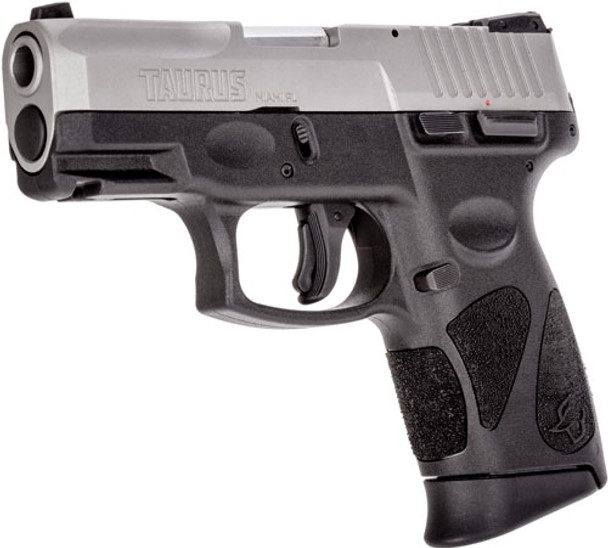 ADJ. MATTE SS POLYMER <TAURUS G2C 9MM 10-SHOT 3-DOT 