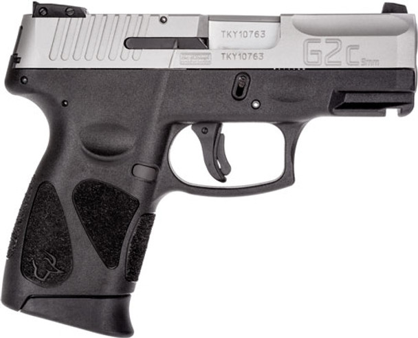 ADJ. MATTE SS POLYMER <TAURUS G2C 9MM 10-SHOT 3-DOT 