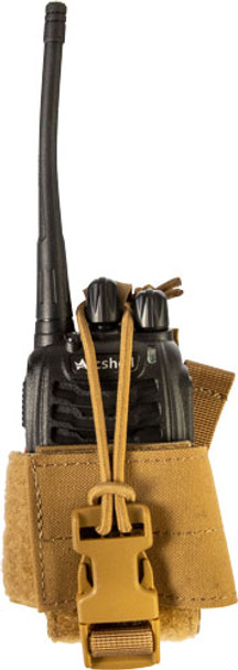 SMALL LAMINATE COYOTE BROWNGREY GHOST GEAR RADIO POUCH 